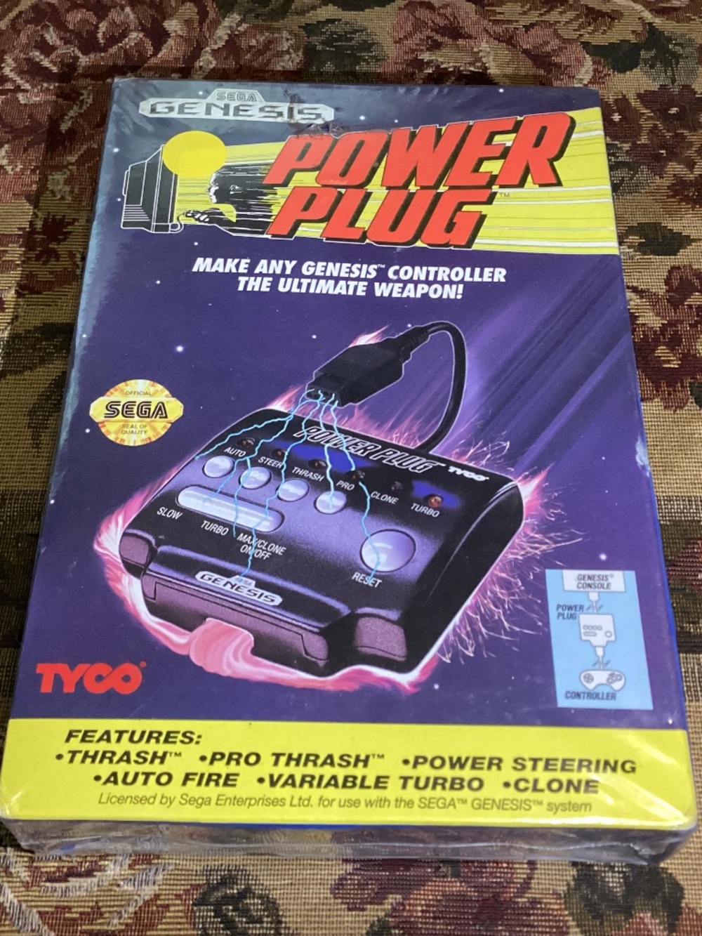 Sega Genesis Power Plug Tyco Brand New Factory Sealed 1993